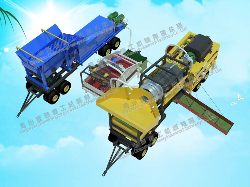 移動式砂金設備