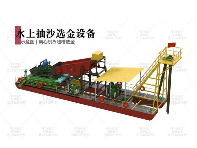 富集機版水上沙金設(shè)備
