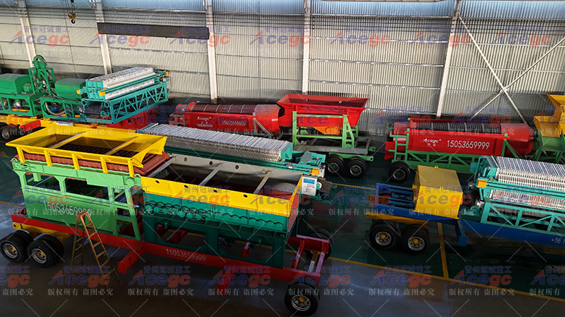 帶篩選清洗移動沙金設備